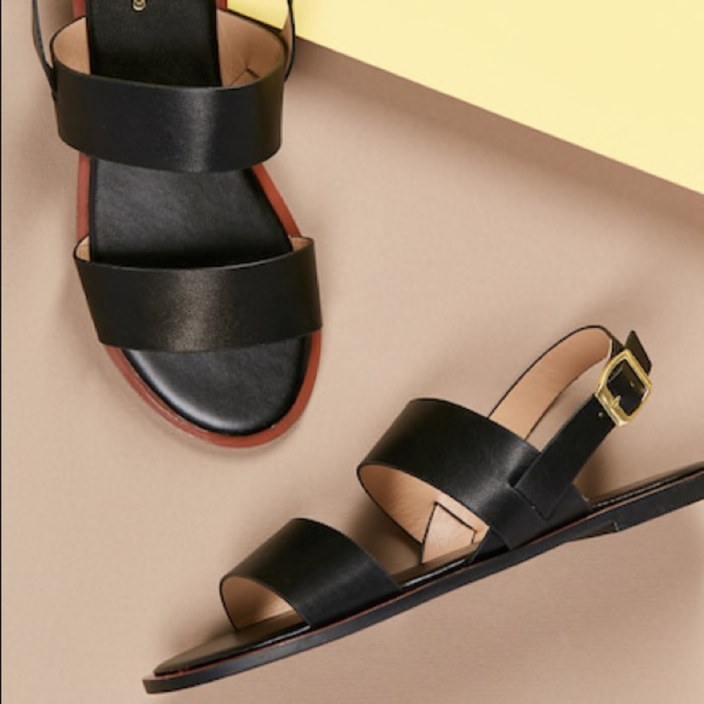 Double Band Slingback Sandals